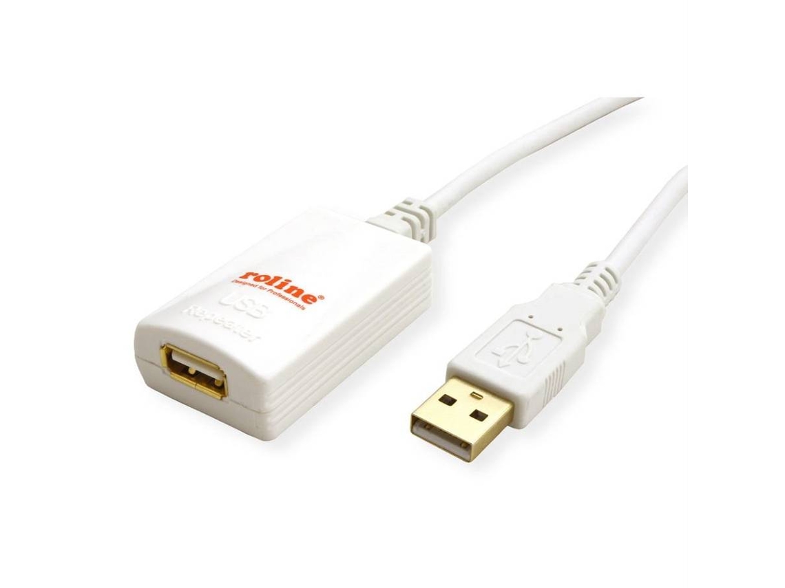 Cabo ROLINE (USB - 5m - Branco)