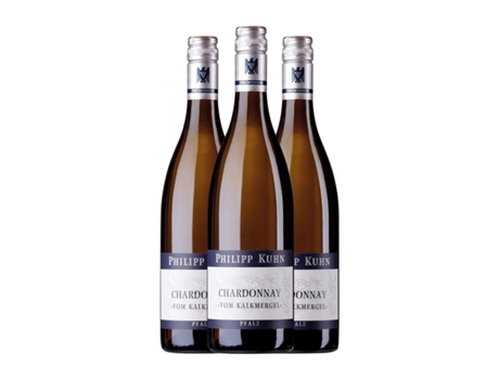Vinho branco PHILIPP KUHN Dirmsteiner vom Kalkmergel Chardonnay Seco Pfälz (0.75 L - 3 Unidades)