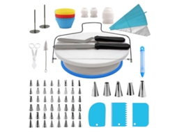 Kit de Decoração para Bolo Inclui Giratório e Bicos para Cobertura NEVEANCE
