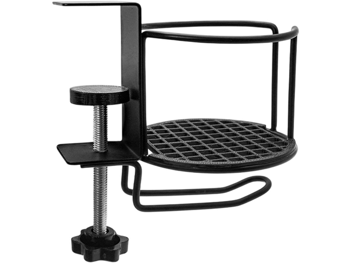 Suporte De Mesa Para Copos, Gancho De Fixação 2 Em 1, 10,5 X 9,1 X 7,6 Cm, Suporte Robusto Para Copos, Suporte