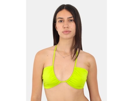 Top De Mulher Mc2 Saint Barth Halter Neck Bandeau Poliéster Verde (m)