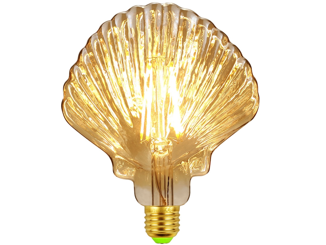 Lâmpada Led Vintage Edition 1906 com Base E27 em Formato de Globo Pinha, Âmbar Dourado, Branco Quente 2500k, 4, 5w BRILVIBERA (equivalente a 40w)