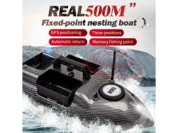 Zanlure V18 Barco Isca Inteligente Gps 3 Compartimentos 12000mah 500m Ponto Fixo Lcd Controle Remoto Posicionamento Retorno Automático