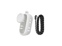 Capa De Silicone Para Câmera Insta360 Go 3s Com Dissipação Calor, Protetor Lente E Alça Pescoço, Branca (fmy)-aquaforge