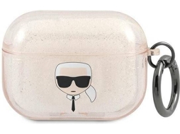 Capa Apple Airpods Pro KARL LAGERFELD Glitter Dourado