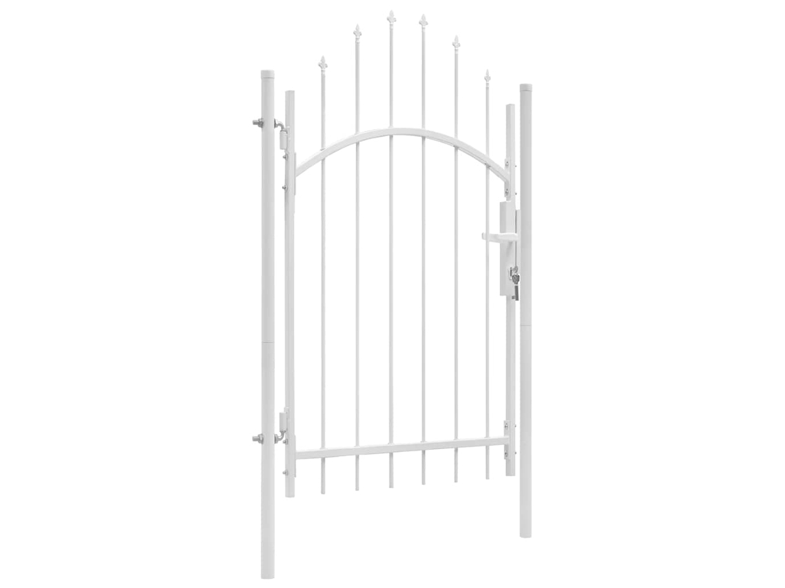 Vidaxl Portão De Jardim Woerden Em Aço 1x2,45 M Branco