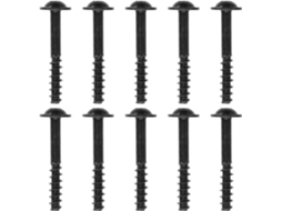Pacote Com 10 Parafusos De Metal Preto Para A Carcaça Do Filtro De Ar.