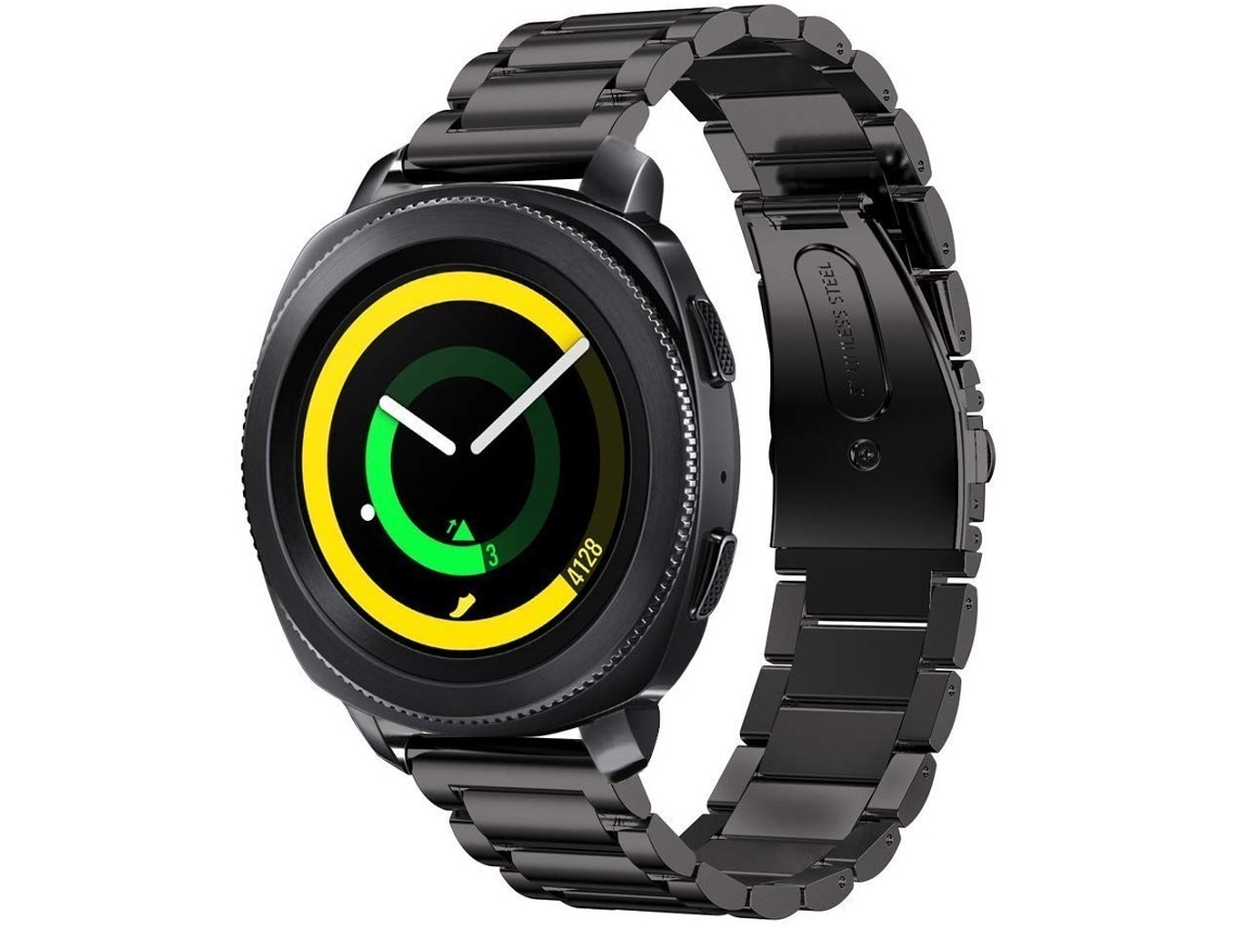 Bracelete Aço Stainless Lux Ferramenta para Xiaomi Watch S1 Preto
