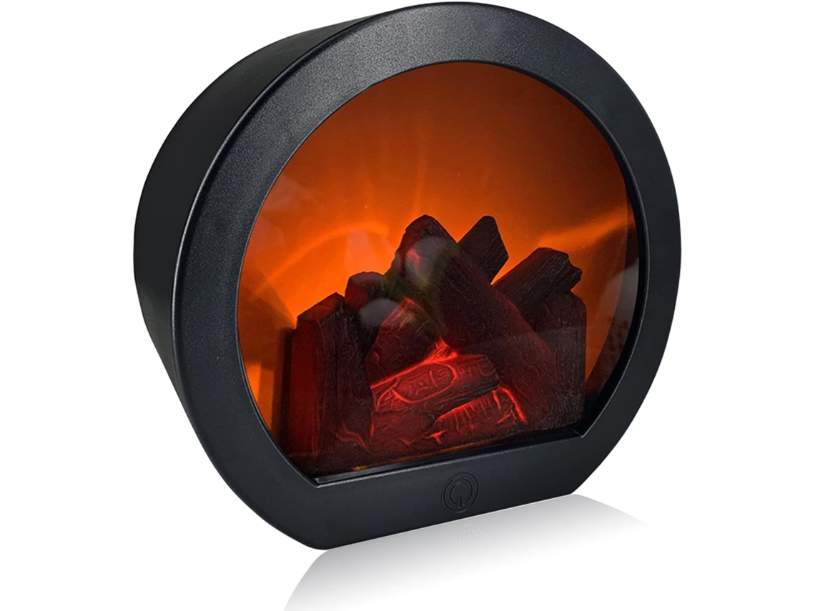 Lanterna Decorativa Para Lareira, Com Efeito De Lenha Simulada, Lâmpada Led Para Lareira, Interruptor De Toque E Alimentação Usb Para Decoração Natal