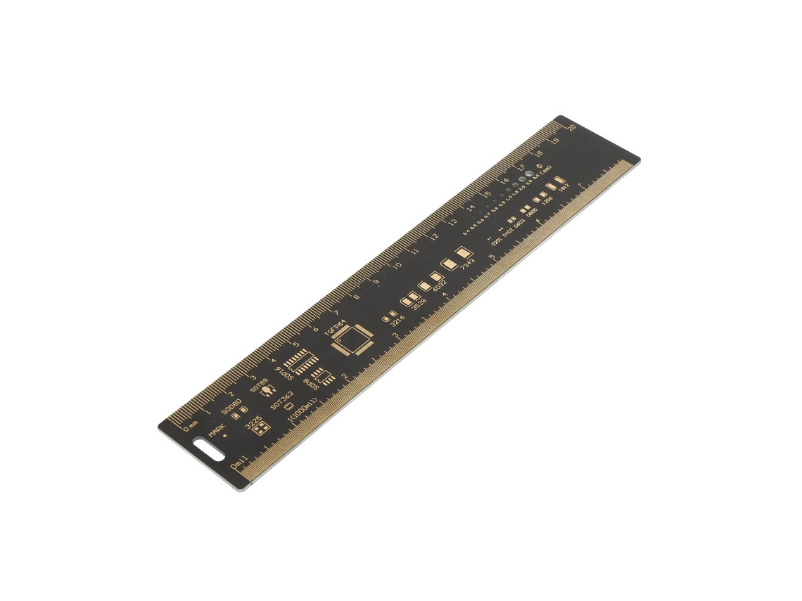 Regla Multifuncional De 20cm Para Placa De Circuito Impreso Para Ingenieros Electrónicos
