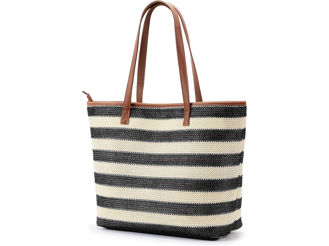 Bolsa de Praia AQUAFORGE com estampa floral, resistente à água, com Nécessaire
