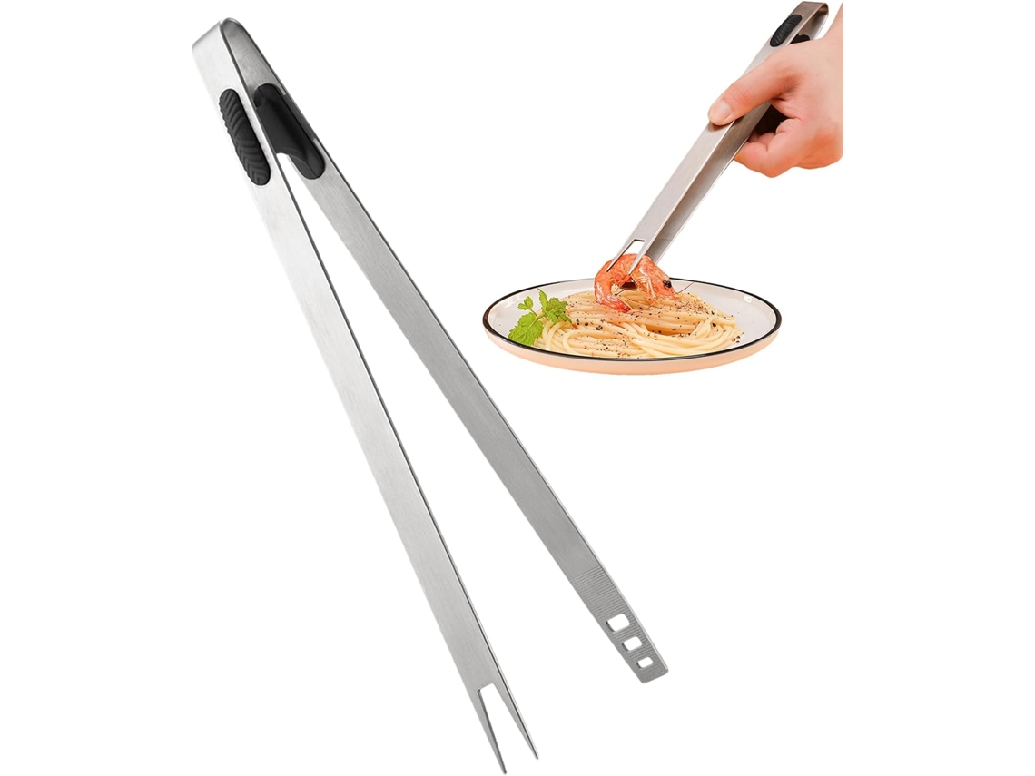 Pinças Para Grelhar, Pinças Para Bife, Prendedores De Aço Inoxidável Para Churrasco Dupla Função, Anti Escaldantes, De