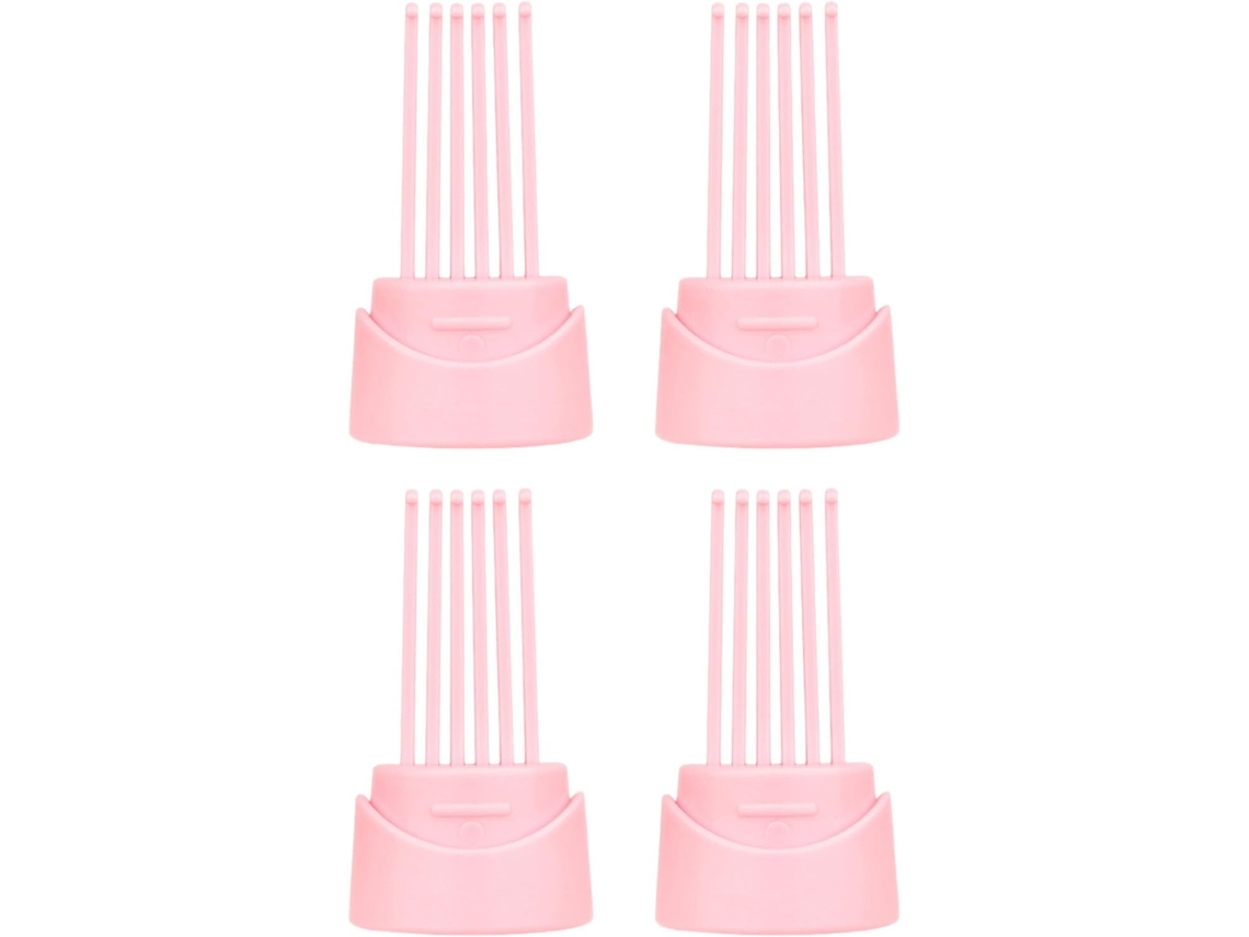 Conjunto De 4 Escovas Limpeza Para Cabelo E Pentes Salões Cabeleireiro, Viagens E Uso Diário Remove Facilmente O Pó Do