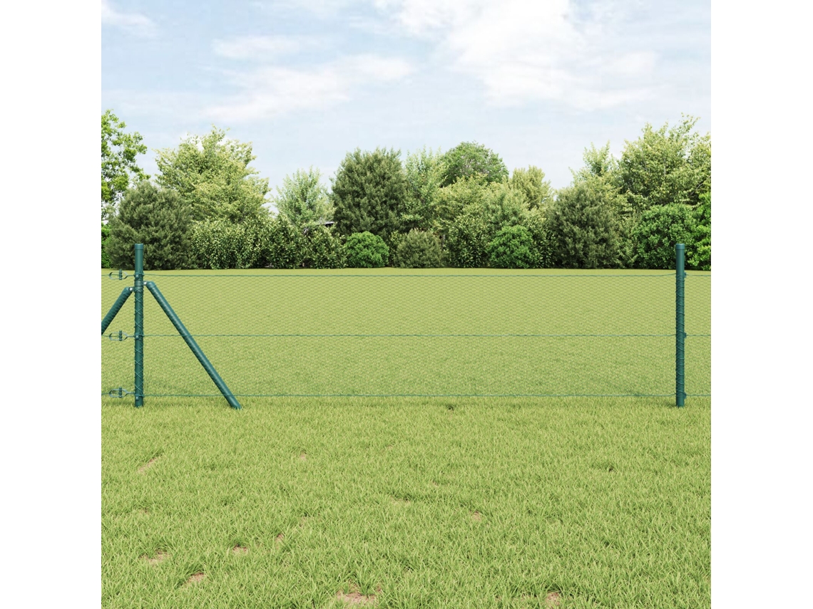 Cerca Hexagonal Verde 0.8x10 M Aço Lovely Home