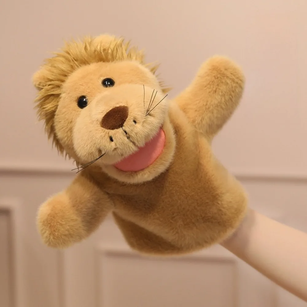 (leão) Fantoche De Dedo De Animal, Boneco De Dedo Macio E Interativo Para Educação Infantil - Brinquedo Para Contar Histórias
