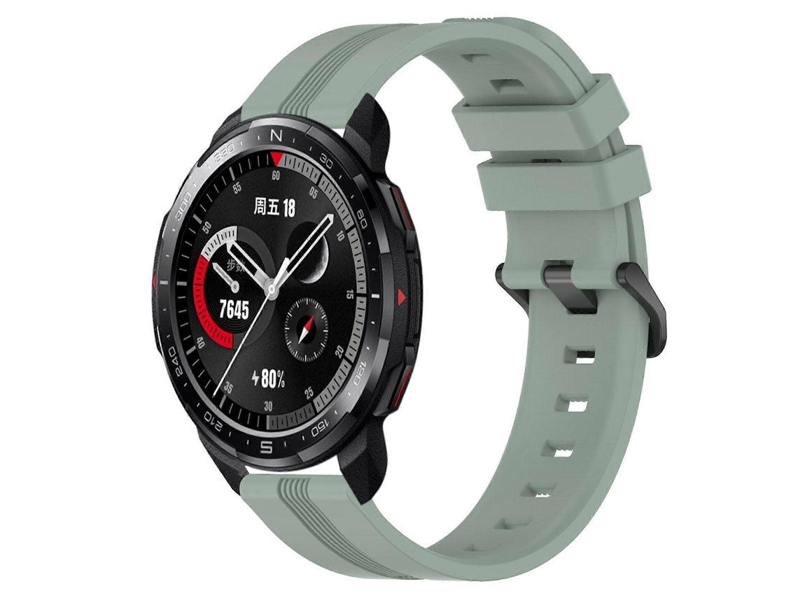 Pulseira De Silicone Listrada Côncava De 22 Mm Para O Relógio For Honor Gs Pro.