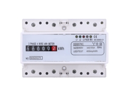 Medidor de Energia Trifásico 380V com Contador de Pulsos KWh Wattmetro para Trilha Din S/MARCA