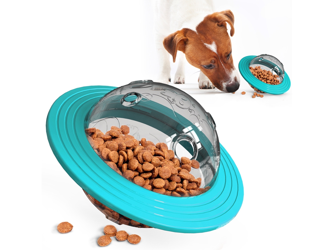 Bola de Alimentação Interativa para Cães Puzzle Comedouro Lento Abs Resistente S/MARCA