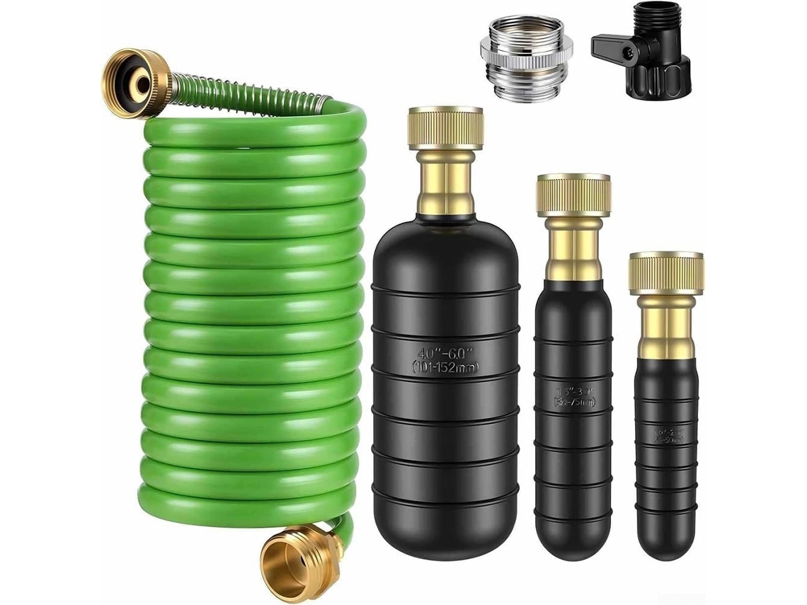 Kit De Drenagem De 3 Peças (3,5 X 15,2) Com Mangueira Retrátil E Válvula De Fechamento.