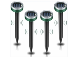 Conjunto de 4 espantalhos solares para toupeiras