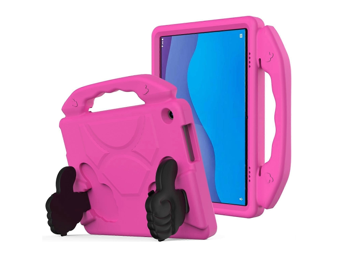Capa Para Tablet Lenovo Tab M10 Hd 10.1 Tb-x505f/x505n Em Eva Resistente A Impactos Com Suporte Para Polegar