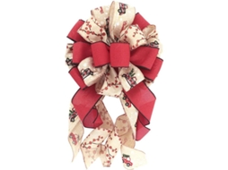 Lazo Decorativo Para Árbol De Navidad, Guirnalda De Poliéster, Para Fiestas Y Bodas