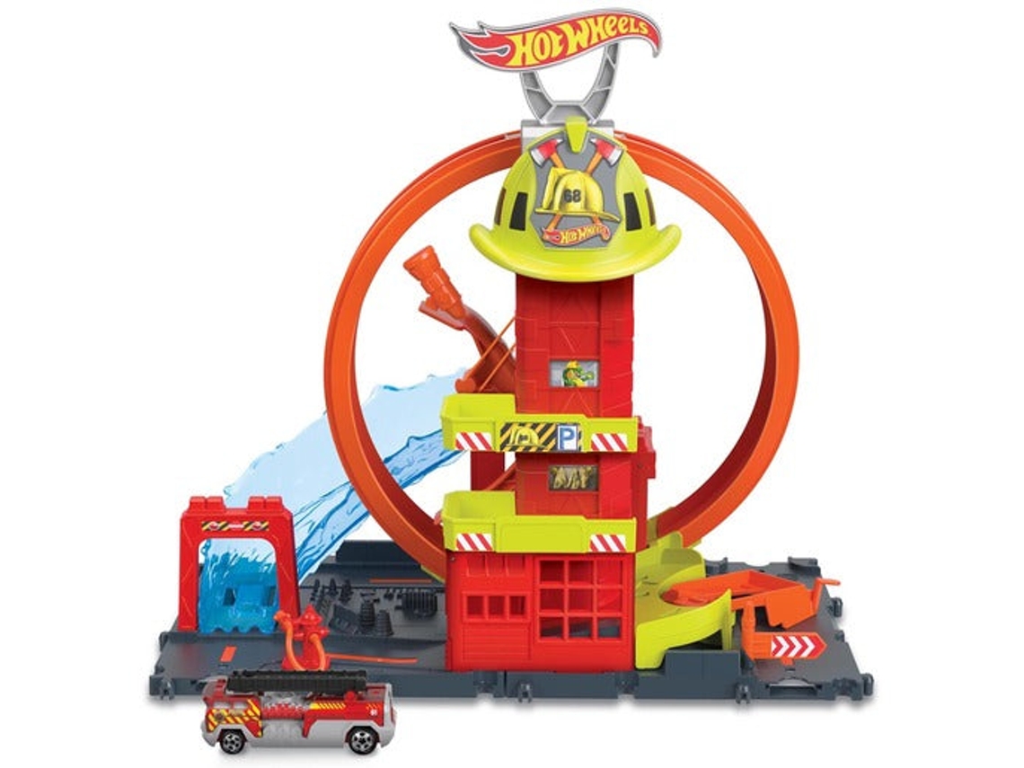 Hot Wheels City Super Loop Fire Park (Idade Mínima Recomendada: 3 anos)