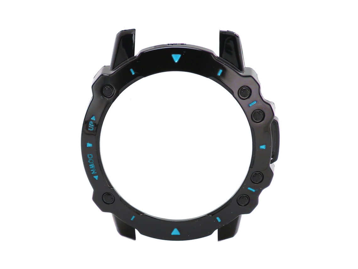 Capa Protetora Bumper para Amazfit Falcon Resistente a Impactos Full Cover Preto Azul