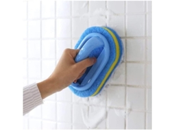 Pincel de Esponja Multiuso com Cabo Ergonômico para Banheiro, Cozinha, Vaso, Vaso Sanitário