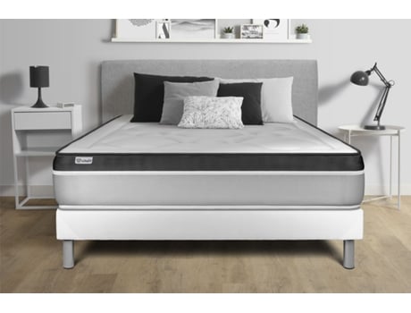 Colchão de Molas Ensacadas de Espuma e Viscoelástico Vital Ergo VITALIT Espuma com memória Branco (140x200cm)