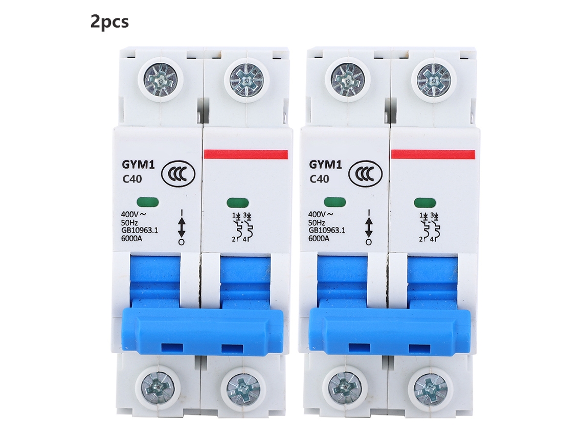 Disjuntor Gym1-dz47s 2p 40a 400vac Ip20 Proteção Contra Sobrecarga E Curto-circuito