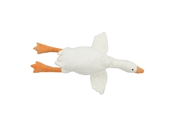 Primerox brinquedo de Pelúcia Ganso Branco Grande 1.3m Simulação Fofo Macio com Zíper Travesseiro