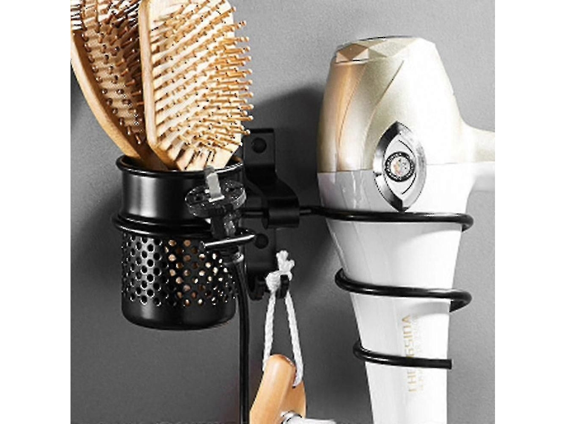 Suporte para Secador de Cabelo, Conjunto Prateleiras Suspensas Cabelo Parede GOKOCO
