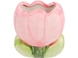 Porta Canetas De Mesa Decorativo Em Cerâmica Gleavi Formato Tulipa, Organizador Prático Canetas, Lápis E Maquiagem