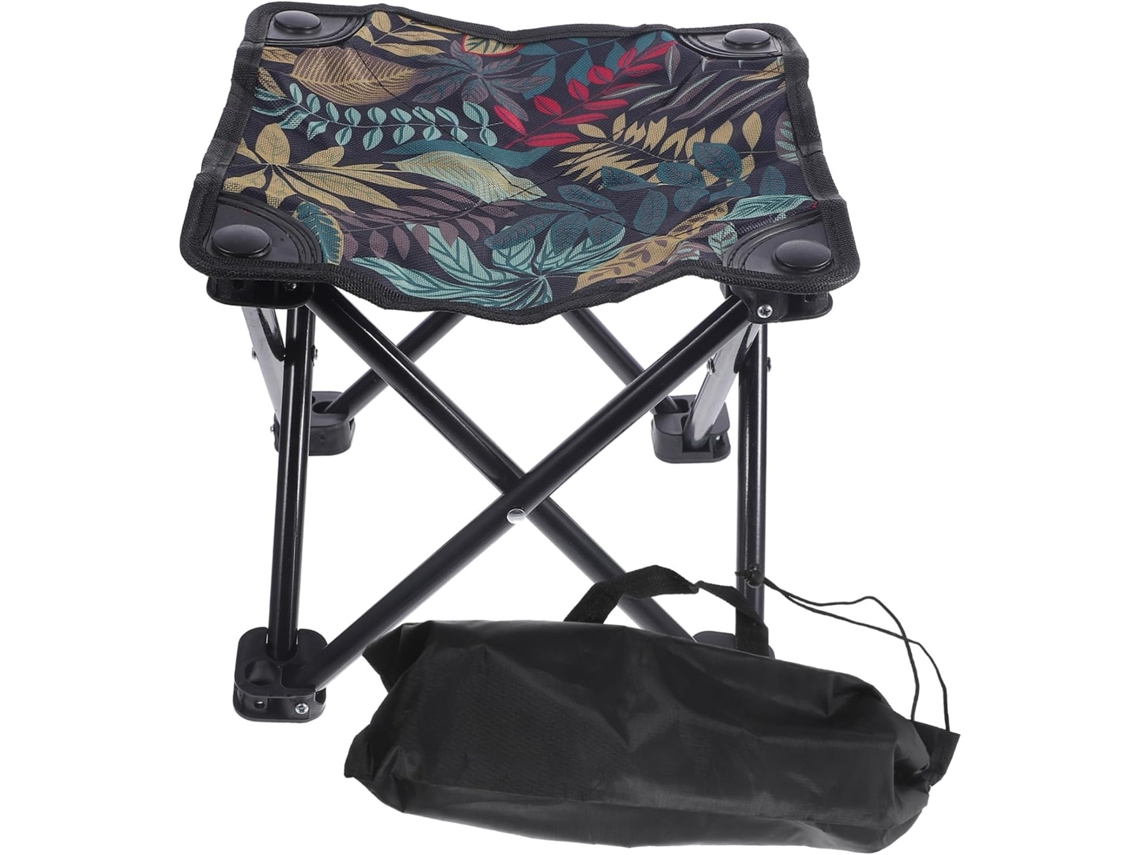 Banqueta Dobrável Alipis, em aço, portátil, leve, para camping