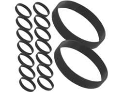 Conjunto Osaladi com 50 pulseiras de silicone, flexíveis e duráveis, ideais para esportes e identificação. Perfeitas para...