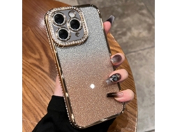 Capa De Tpu Para Iphone 11 Pro Max - Glitter Degradê De Diamante