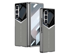 Capa De Celular Gkk Knight Com Revestimento Integrado Em Couro E Cobertura Total Para Samsung Galaxy Z Fold6.