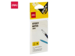 Bloco de Notas Aderentes Sticky Notes DELI Pet, 51 X 76 Mm, 50 Folhas, Transparente