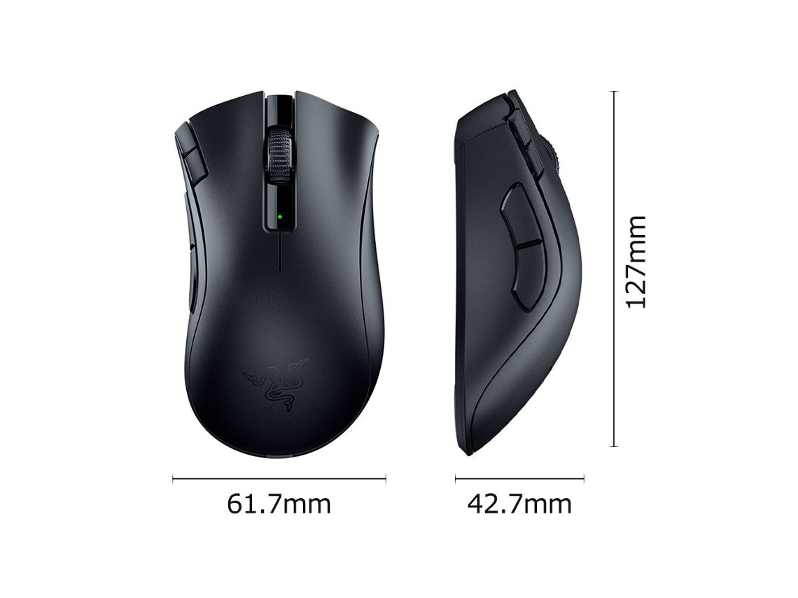 Razer Deathadder V2 X Hyperspeed Mouse Gamer Sem Fio De Modo Dual