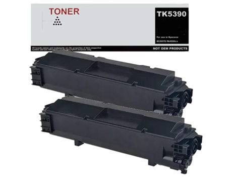 TK5390 pacote 2 toner preto compatível com Kyocera TK5390BK GENÉRICO
