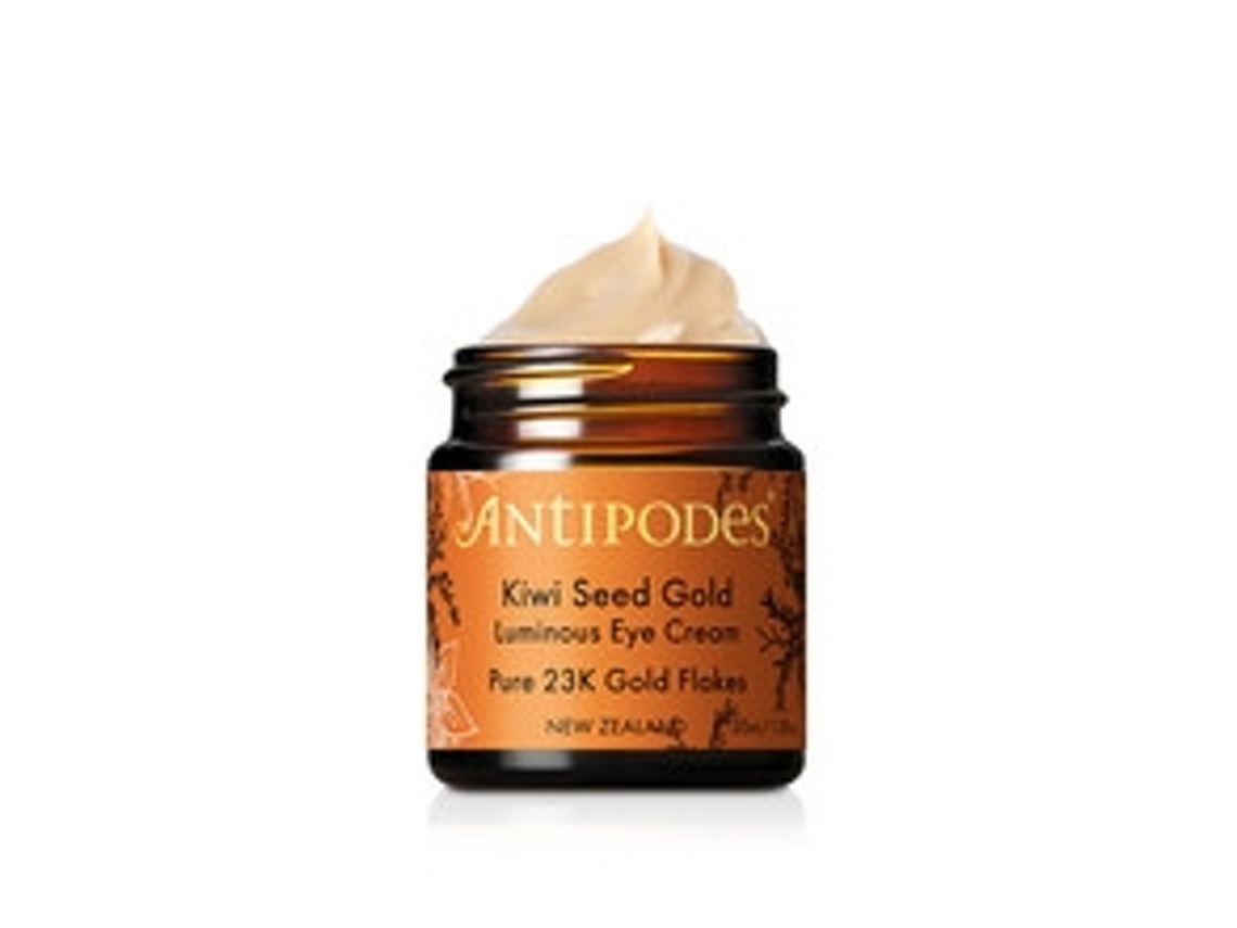 ANTIPODES Kiwi Seed Gold Luminous Eye Cream Rozjasňující Oční Krém 30Ml