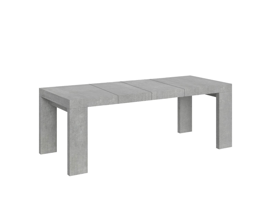 Mesa Extensível 200/304x90 Cm Roxell Premium Concreto Itamoby