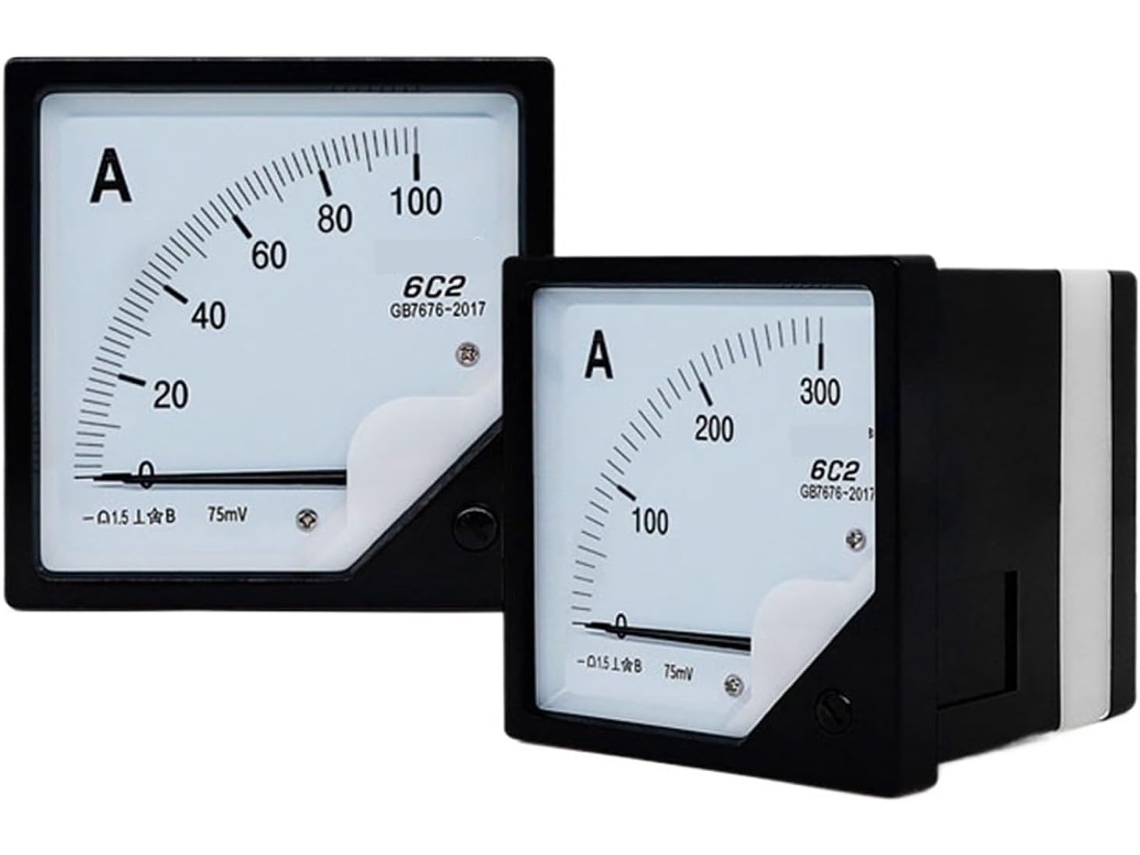 Medidor De Corrente Ca 6c2 Com Ponteiro Amperímetro 1a, 2a, 3a, 5a,
