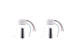 Controle Remoto Para Lâmpada Com 2 Canais, Transmissor Digital 220v, 1 Interruptor Liga/desliga, Receptor De Relé Sem Fio E Lâmpada.