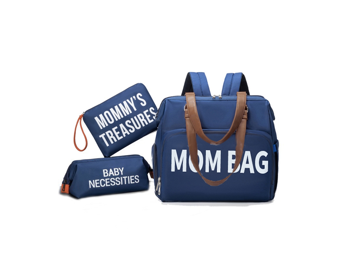 Bolsa Transversal Impermeável E Leve Para Maternidade/bebê, Ideal Para Passeios E Uso Durante A Gravidez.azul Escuro Mom Duas Bolsas Pequenas Yunzii