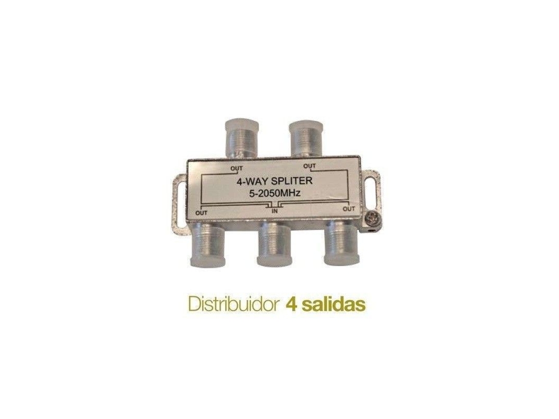 Distribuidor De Televisão Splitter 4 Saídas Gsc