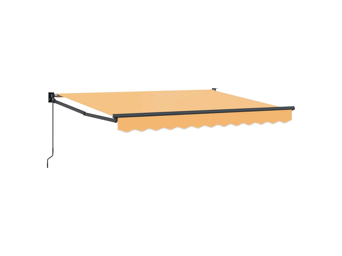 Vidaxl Toldo Retrátil Areia 5 X 3 M 100% Poliéster E Alumínio