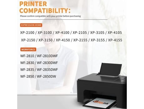 Cartucho De Tinta 603xl Compatível Para Epson 603 Xl Cartucho 603 Tinta Expression Home Xp 2100 Xp 2105 Xp 3100 Xp 3105 Xp 4149 Marque Générique