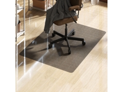 Tapete retangular antiderrapante para cadeira de escritório, 120x90cm preto S/MARCA